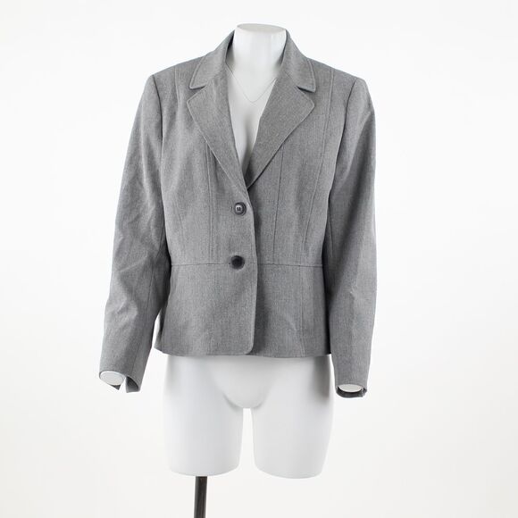 Kasper Two-Button Jacket Grey Black - Picture 2 of 5